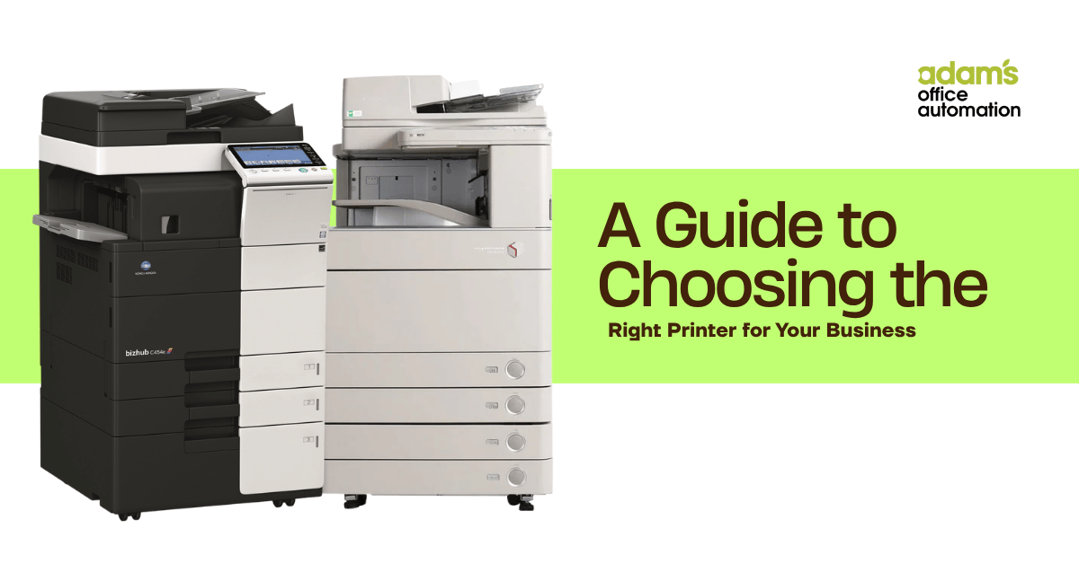 Business Printer Selection Guide for Abu Dhabi Offices